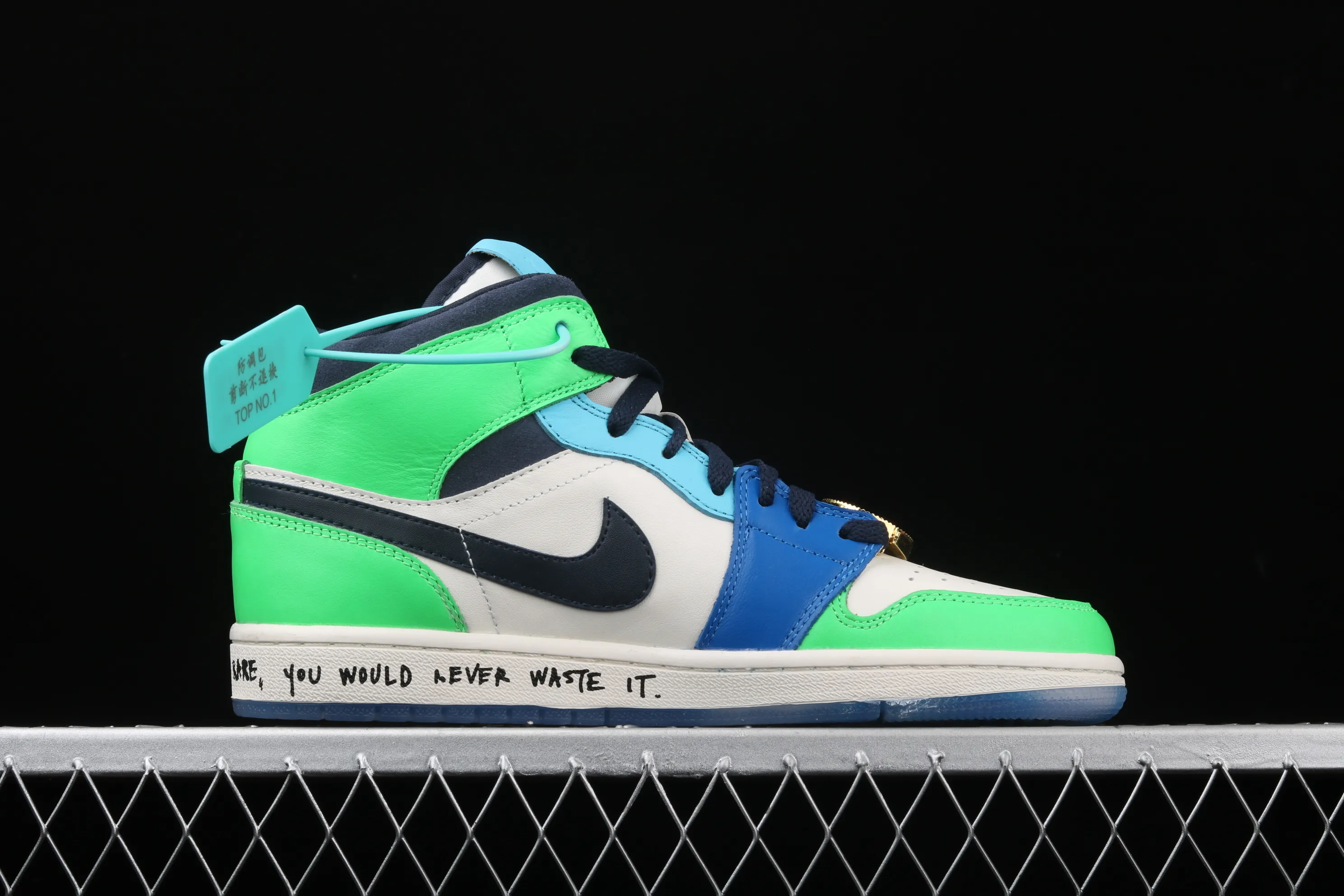 All categories Air Jordan Jordan series basketball shoes Air Jordan 1 Mid different versions Melody Ehsani x Air Jordan 1 Mid "Fearless" AJ1 Joe 1 watch orange and green mandarin duck CQ7629-100